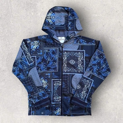 Sudadera con Capucha Versace Young Versace Estampado Bandana Cremallera Completa Azul Talla  Foto 1 de 4