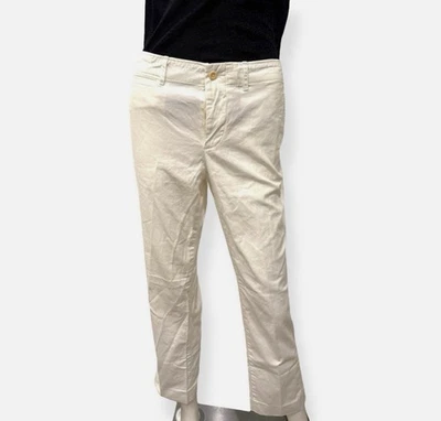 Pre-Owned Women’s Ralph Lauren White Cotton Pants - Size 10 - Image 1 of 4