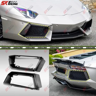 Kits de admisión de ventilación de parachoques delantero trasero de carbono seco para Lamborghini Aventador LP700 Foto 1 de 4