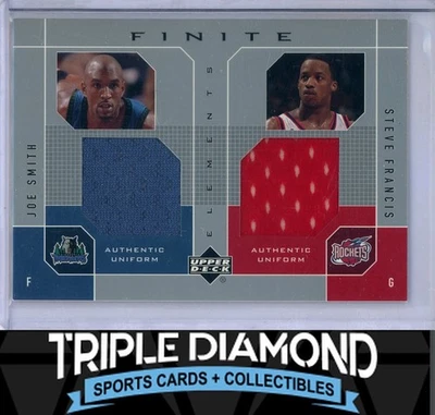 2002 Upper Deck Finite Elements Joe Smith/Steve Francis Dual Patches N187 - Image 1 of 2