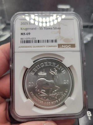 2025 SA KRUGERRAND SS TILAWA PRIVY NGC MS69 - Image 1 of 2