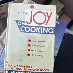 The New Joy Of Cooking Irma Rombauer Marion Becker VTG Cookbook 1953 4000 Recipe - Imagen 1 de 9