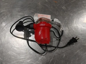 Bomba de Aire Eléctrica Exterior Coleman Excelente Estado Modelo HB-515 B Roja Funcionando - Imagen 1 de 6