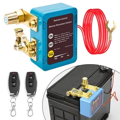 Remote Battery Disconnect Switch 12v, 240A, Upgrade Smart Voltage Kill Switch - Image 1 of 4