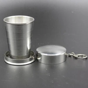 1PCS Edelstahl Faltbar Klappbecher Trinkbecher Teleskopbecher Nett 75/150/250ML - Bild 1 von 11