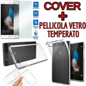 CUSTODIA COVER BUMPER TPU GEL per HUAWEI P8 LITE + PELLICOLA in VETRO TEMPERATO - Foto 1 di 4