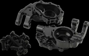 DTUP02037A Hobby Details Alum Front Steering Knuckle Set TRX-4 Black - Picture 1 of 5