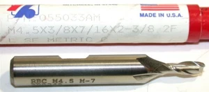 Hasta 7 nuevos estantes 4,5 mm 2 flauta molino final HSS 55033 - Imagen 1 de 1
