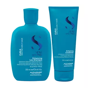 ALFAPARF SEMI DI LINO SHAPE CURLS ENHANCING LOW SHAMP 300 ML AND COND 200ML - Picture 1 of 3