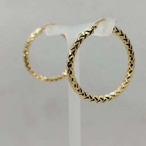 Orecchini cerchio oro giallo 18 kt 2.70 gr - Foto 1 di 3