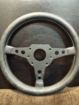 VICTOR F authentic leather 360mm Rare KBA70010 Steering Wheel-with imperfections - image 1 of 4