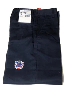 French Toast Boys' Flat Front Wrinkle No More Relaxed Fit Pants Navy Size 8 - Picture 1 of 7