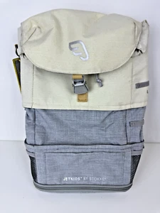 Jet Kids By STOKKE Kids Backpack Tan And Gray Clean - Picture 1 of 9