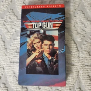 Top Gun VHS 1986 (1996 WIDESCREEN) Tom Cruise Action Drama Romance Tested - Foto 1 di 7