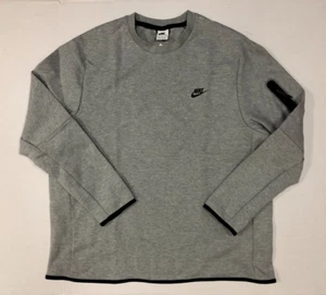Nike Sportswear Tech Fleece Pullover Grey Black CU4505-063 Size 2XL - Picture 1 of 6