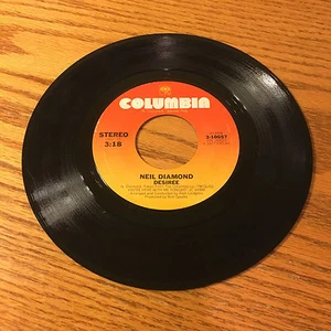 NEIL DIAMOND DESIREE 45 RPM ONCE IN A WHILE RECORD - Imagen 1 de 2