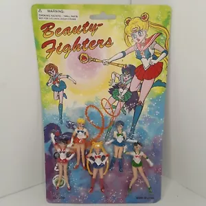 Beauty Fighters Figurines 5 Pack Sailer Moon New Old Stock. - Picture 1 of 4
