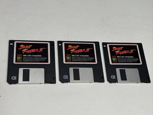 Street Fighter II 3.5” IBM floppy PC game complete. Vintage gaming Disk 1,2,3 - Picture 1 of 11