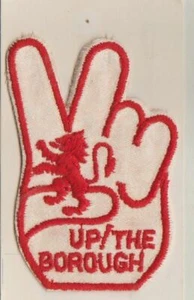 LEAGUE CLUB SEW ON CLOTH PATCHES/BADGES UP! THE BOROUGH SIZE 9cm x 6cm - Picture 1 of 2