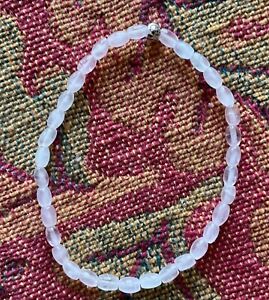 Medium Custom Handcrafted Pink Quartz Bracelet strung on elastic
