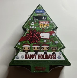 Funko Pocket POP! The Office Holiday Tree Box Exclusive Vinyl 4er Pack Neu - Bild 1 von 2