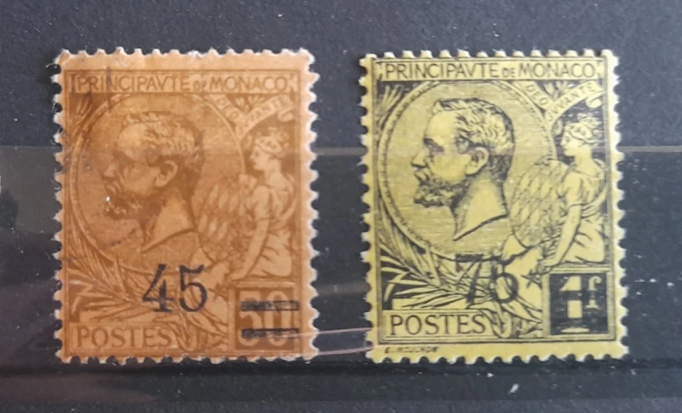 Monaco 1924 n° 70 et 71 * Neufs avec trace de charnière MH - Photo 1/1