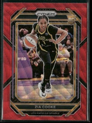 2023 Panini Prizm WNBA - Zia Cooke #142 Ruby Wave Prizm RC ROOKIE - Image 1 of 2