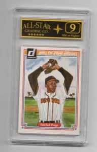 1983 Donruss Hall of Fame Heroes #11 Satchel Paige GRADED ALL-STAR N/M "9" - Imagen 1 de 2