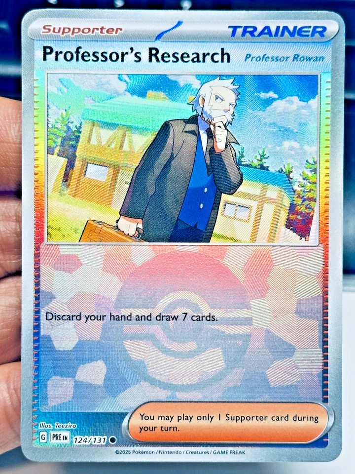 Pokemon SV Prismatic Evolutions Pokeball & Master Ball Reverse 1-131 You PICK! - Image 1 of 1