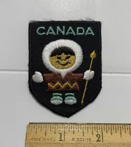 Canada Inuit First Nation Souvenir Black Embroidered Patch Badge - Picture 1 of 3