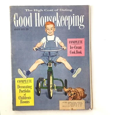 VTG Good Housekeeping Magazine August 1953 Complete Ice-Cream Cook Book - Image 1 of 3