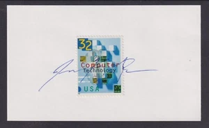 James F. O'Brien, Avametric Chief Science Officer, signed Computer Tech stamp - Picture 1 of 1