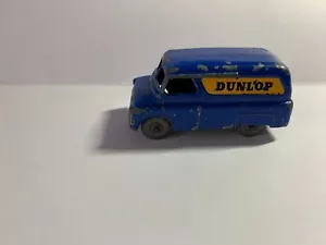 Matchbox Moko Lesney No.25a Dunlop Bedford Van 4GMW dark blue - Foto 1 di 9