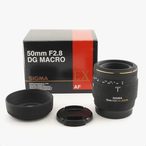 SIGMA EX 50 mm F2,8 DG MACRO en caja para lente de montaje Sony Minolta A de Japón #4380 - Imagen 1 de 15