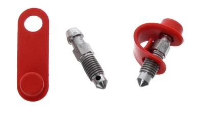 for RENAULT LOGAN I FRONT Brake Caliper STAINLESS STEEL Bleed Screw +Caps M7x1 - Image 1 of 3