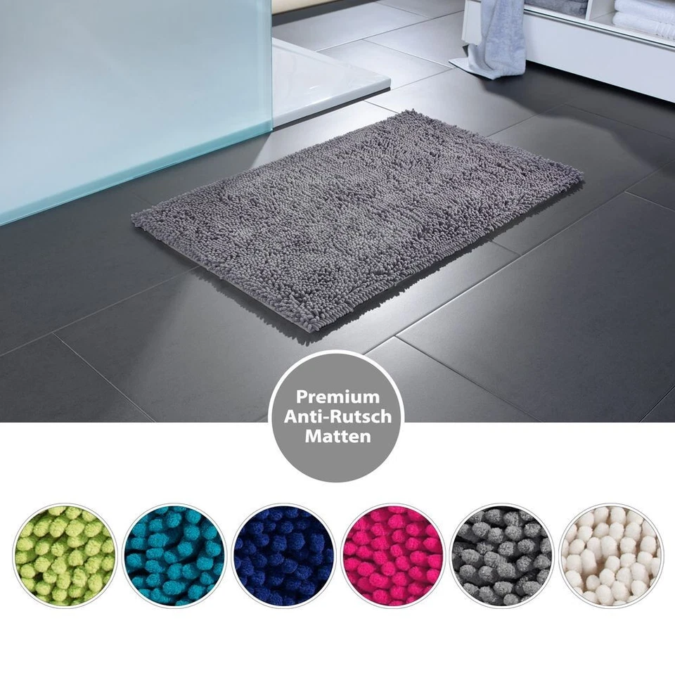 Badematte • Badteppich • Badvorleger • Duschvorleger • Teppich Rutschfest Matte - Bild 1 von 4