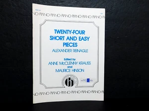 Piano Music Book "Twenty-Four Short & Easy Pieces" 1975 A. Reinagl Ex. VTG Cond. - Picture 1 of 4