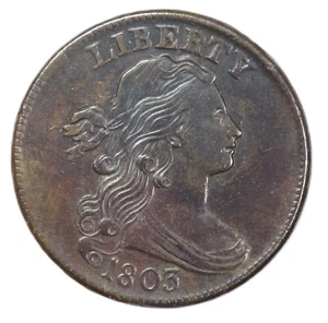 1803 Draped Bust Small Date Large Fraction US Early Copper Cent 1C - Picture 1 of 2