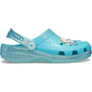 NEW GENUINE: Crocs Kids' Disney Frozen Elsa Classic Clog - Picture 1 of 6