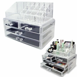 ORGANIZZATORE PORTATRUCCO COSMETICI BOX TRUCCO PORTA TRUCCHI ROSSETTI MAKE UP - Imagen 1 de 1