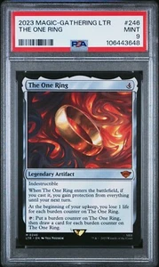 2023 Magic The Gathering LTR - Tales of Middle-Earth #246 The One Ring - PSA 9 - Picture 1 of 2