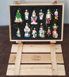 Juego de 12 adornos navideños vintage de la colección imperial en caja 2003 usados en excelente estado - Imagen 1 de 9