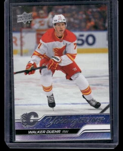 2023-24 Upper Deck #475 Walker Duehr Calgary Flames Rookie - Picture 1 of 2