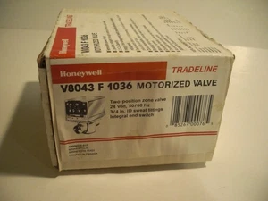 NUEVO en Caja Genuino Honeywell V8043F1036 Válvula Motorizada, Dos Posiciones, 24 Voltios - Imagen 1 de 9