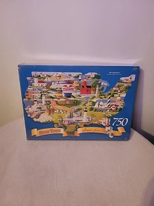 HOMETOWN SHAPED SERIES "USA LIGHTHOUSES" 24X36 750 PIECES RARE NEW SEALED Puzzle - Picture 1 of 7