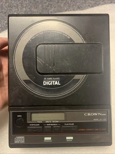 Reproductor digital de audio CD portátil CROWN de colección modelo CD-110N Japón 1987 PIEZAS - Imagen 1 de 14