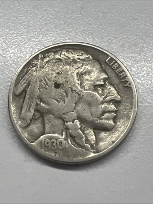 Moneda viable 1930 Buffalo Nickel níquel real gran valor Foto 1 de 2