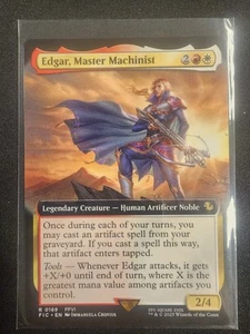 Edgar, Master Machinist Commander: Final Fantasy Borderless mtg extended art 169 - Picture 1 of 1