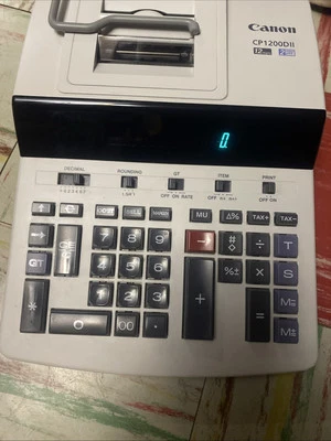 Canon Commercial Electronic Calculator CP1200DII - 2 Color Printing with Stand - Image 1 of 4