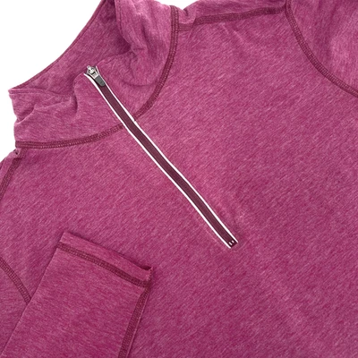 CARHARTT Force Women's S Fuchsia Long-Sleeve 1/4-Zip Lightweight Shirt Stretch - Image 1 of 4